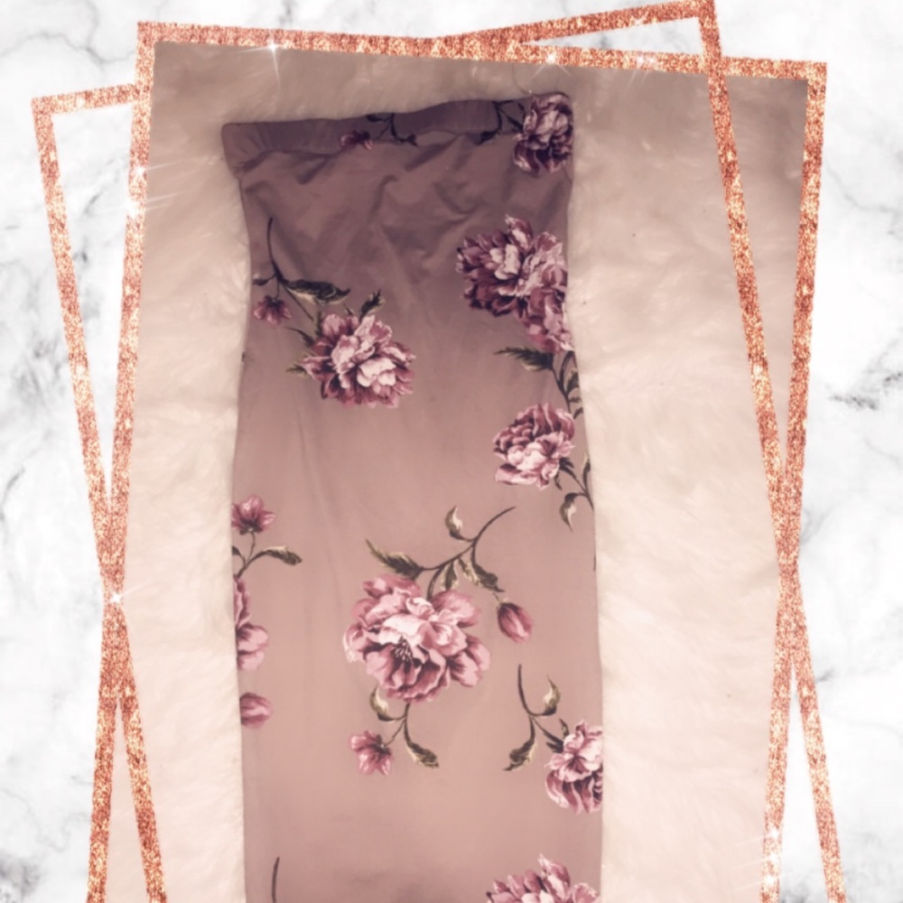 Floral Tube Top Dress